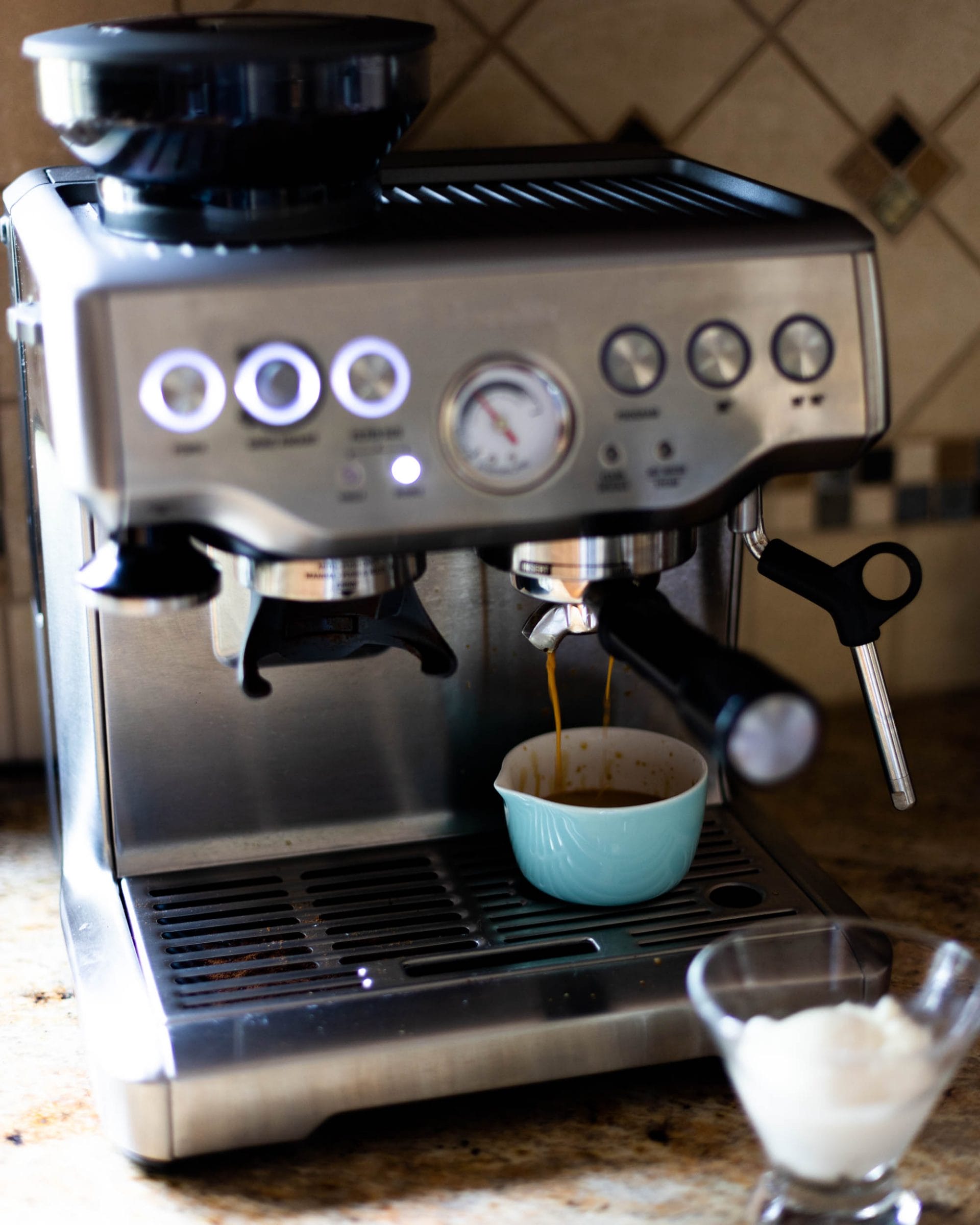Perk Coffee Affogato with Breville espresso machine